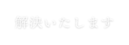 解決いたします